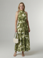 Nerelia Sylin™ Abito Midi con Collo All'Americana