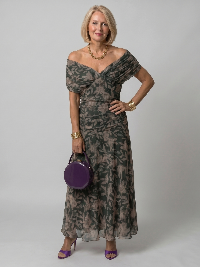 Nerelia Calen™ Vestito Midi Off Shoulder