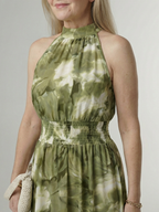 Nerelia Sylin™ Abito Midi con Collo All'Americana