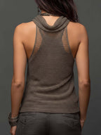 Nerelia Talia - Top Halter in Maglia Doppio Strato