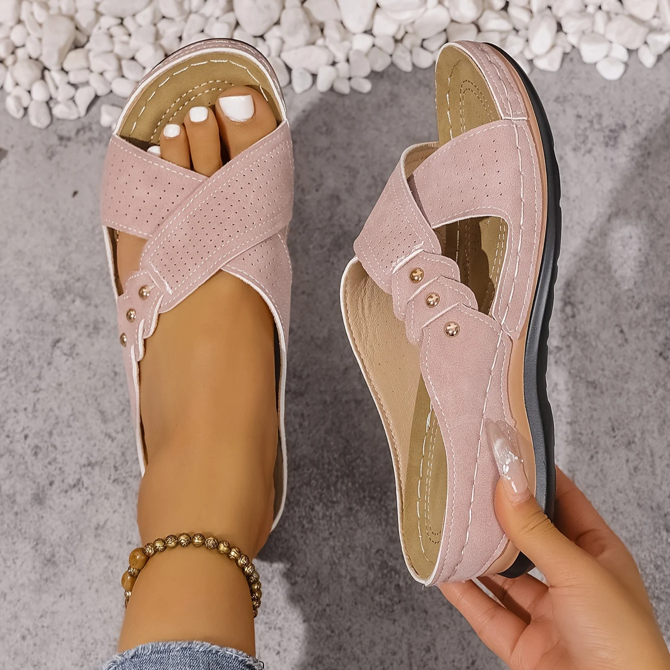 Nerelia Josien - Sandali Wedge Ergonomici