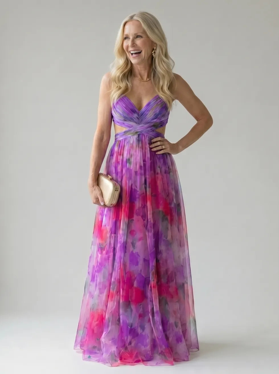 Nerelia Isel™ Abito Maxi Soft Wrap
