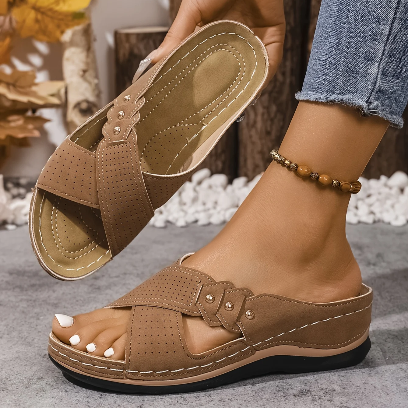 Nerelia Josien - Sandali Wedge Ergonomici