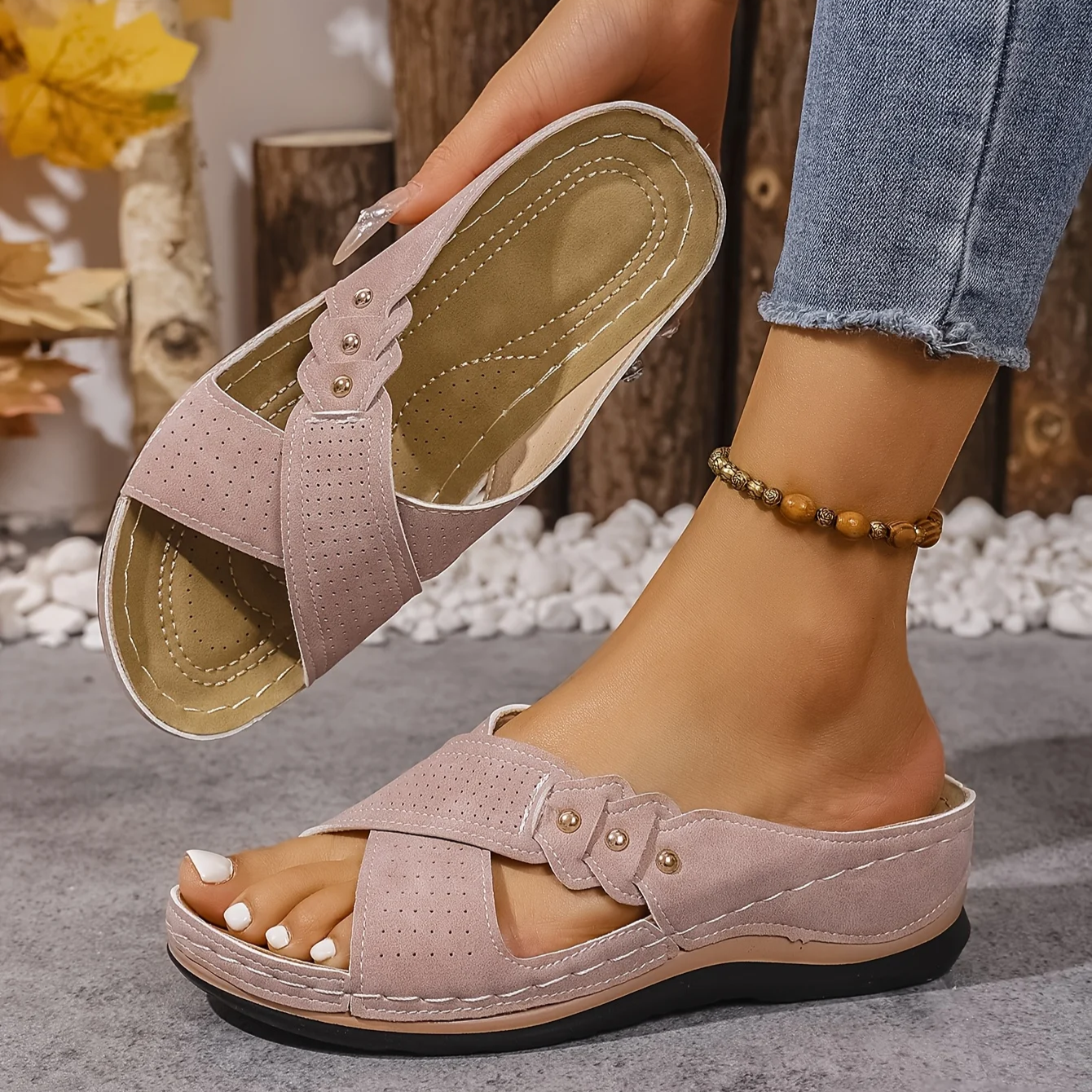 Nerelia Josien - Sandali Wedge Ergonomici