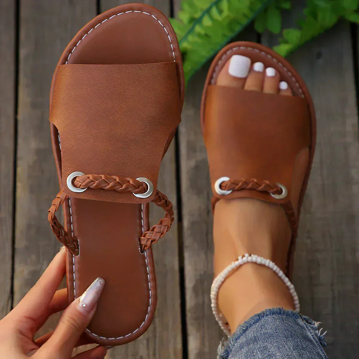 Nerelia Ilaria - Sandali Boho Intrecciati