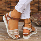 Nerelia Judith - Sandali Boho con Zeppa