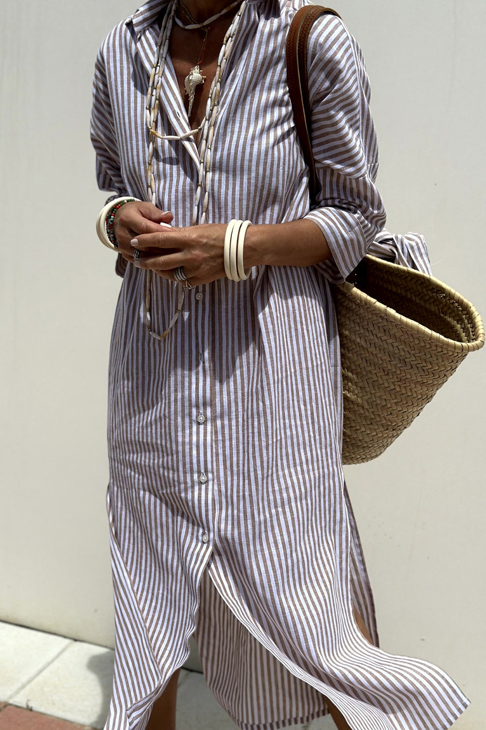 Sophia Nerelia – Abito Camicia a Righe Elegante | Stile Estivo Chic