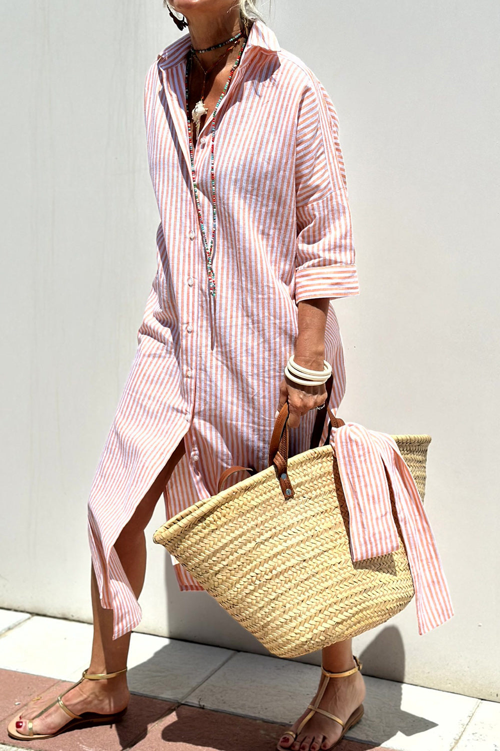 Sophia Nerelia – Abito Camicia a Righe Elegante | Stile Estivo Chic
