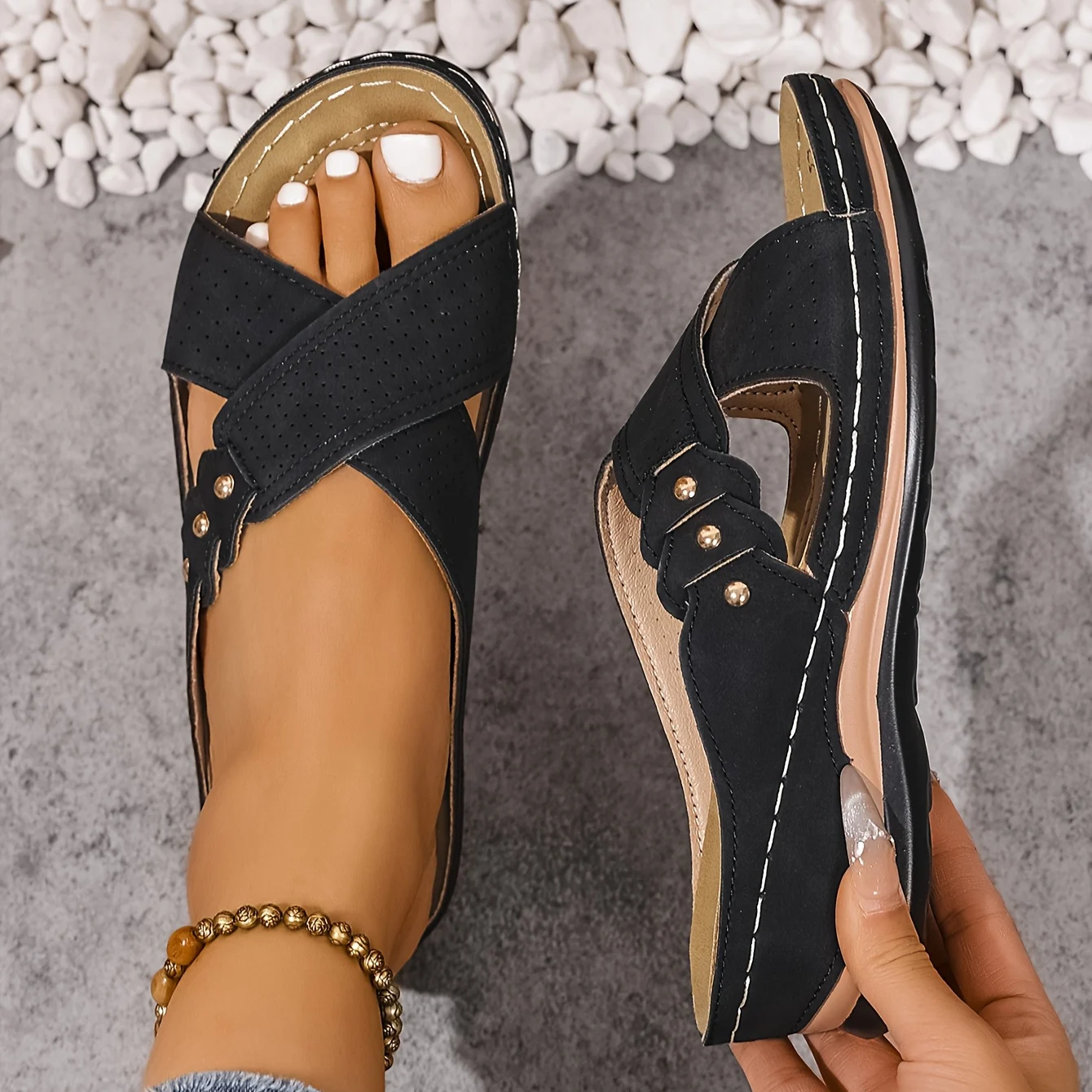 Nerelia Josien - Sandali Wedge Ergonomici