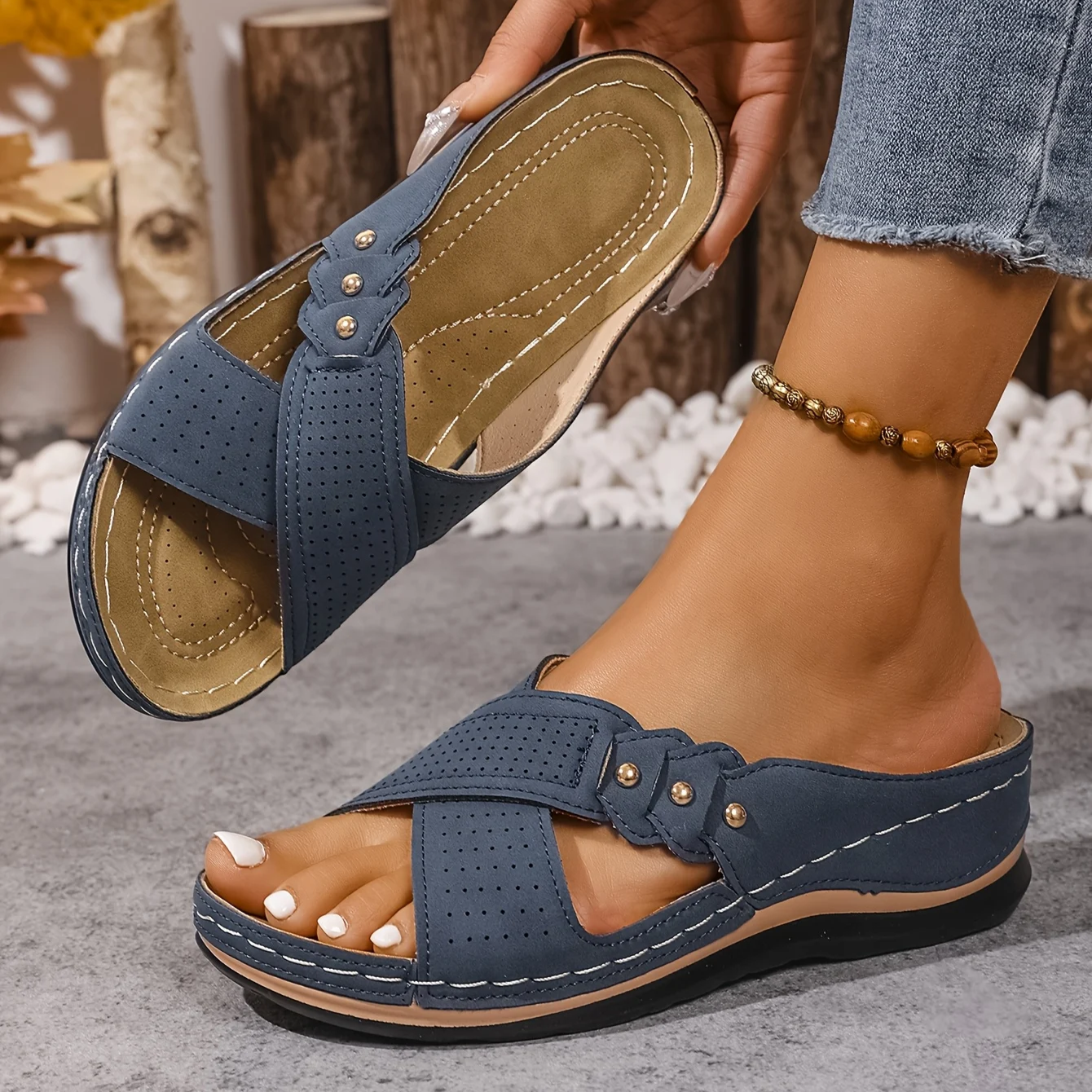 Nerelia Josien - Sandali Wedge Ergonomici